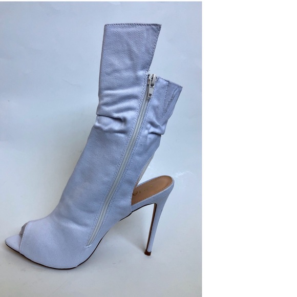 White Studded Boots - Picture 3 of 4